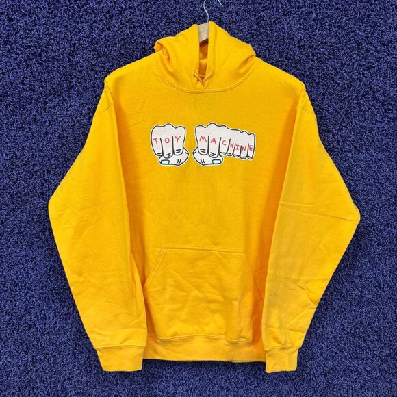 Knuckle Tattoo Spell-Out Toy Machines Skateboarding Hoodie M - Picture 1 of 4